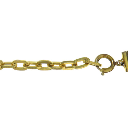 CHRISTIAN DIOR Oval charm Necklace Metal Ladies [Used]