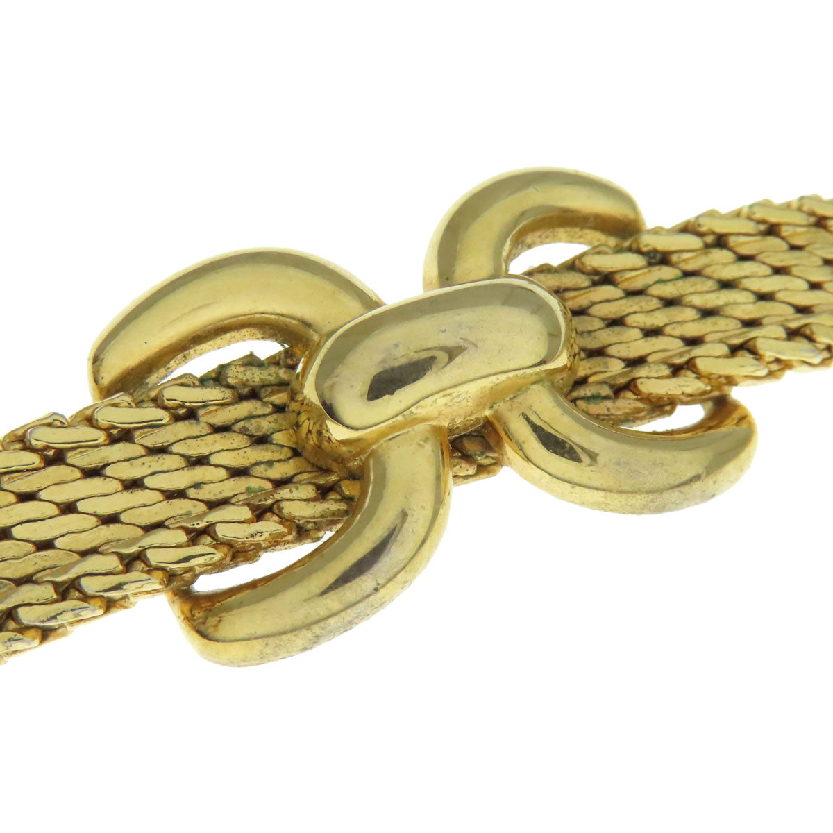 CHRISTIAN DIOR Oval charm Necklace Metal Ladies [Used]