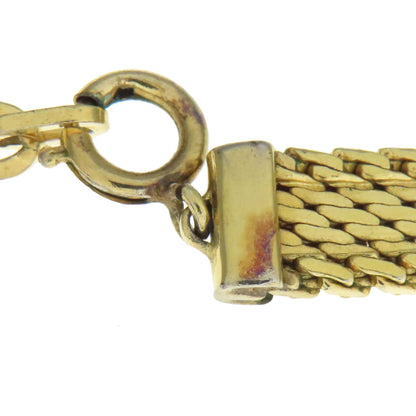 CHRISTIAN DIOR Oval charm Necklace Metal Ladies [Used]