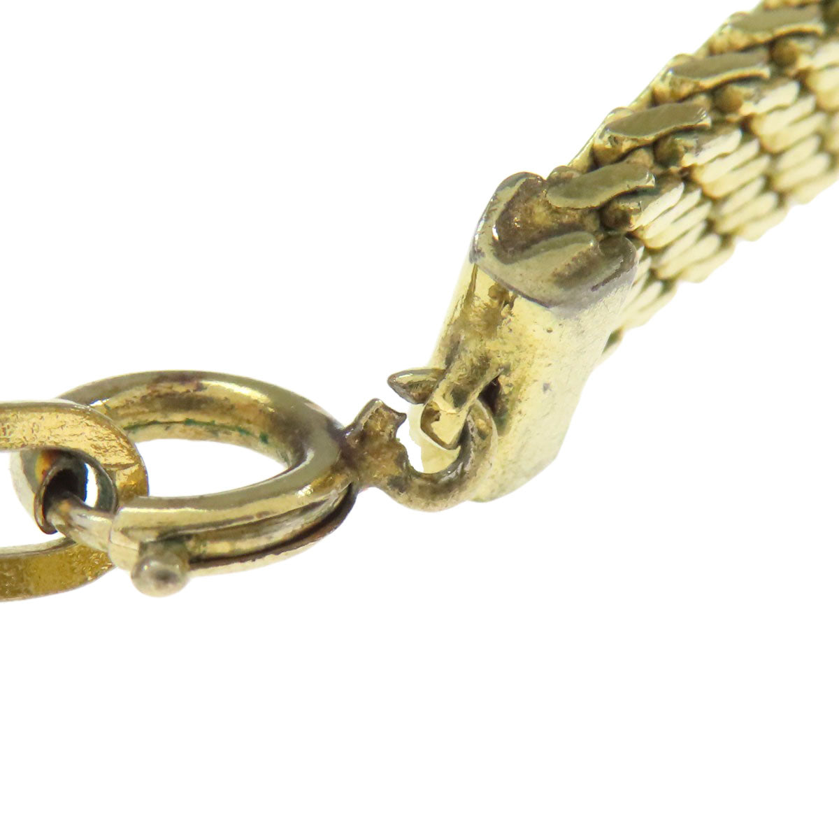 CHRISTIAN DIOR Oval charm Necklace Metal Ladies [Used]