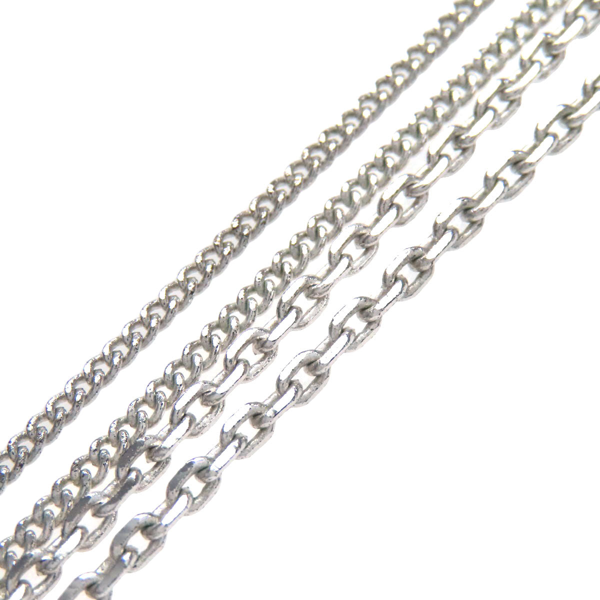 CHRISTIAN DIOR Heart shape Necklace Metal Ladies [Used]