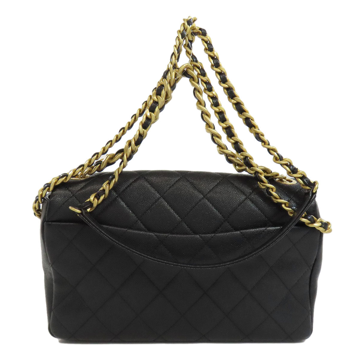 CHANEL Matelasse GoldHardware 2WAY Shoulder Bag Grained Calfskin Skin Ladies [Used]