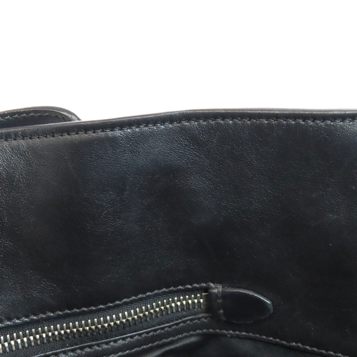 MIUMIU Logo studs Tote Bag Leather Ladies [Used]