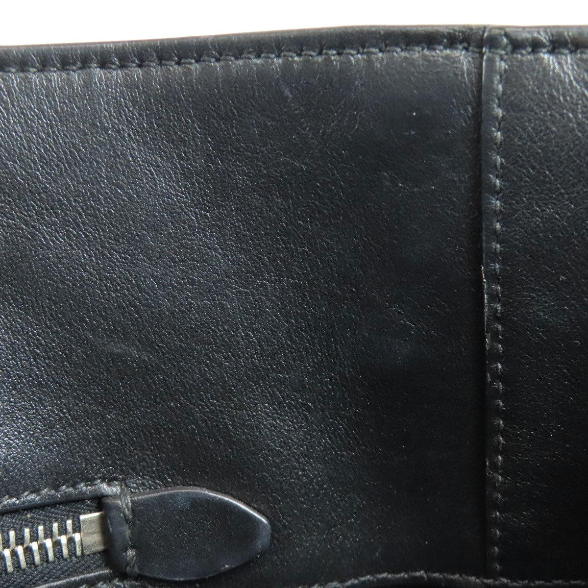 MIUMIU Logo studs Tote Bag Leather Ladies [Used]