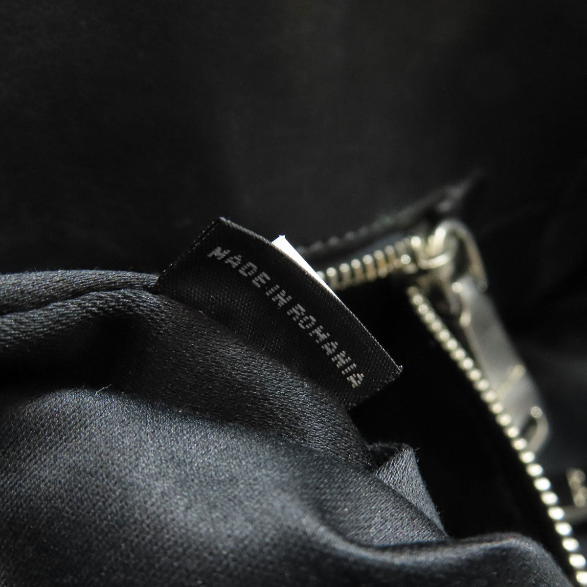 MIUMIU Logo studs Tote Bag Leather Ladies [Used]