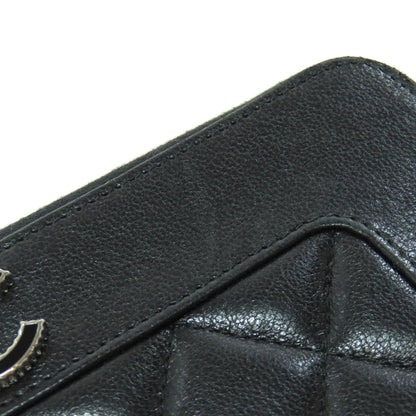 CHANEL Mademoiselle SilverHardware Long wallet (with coin pocket) Lambskin Ladies [Used]