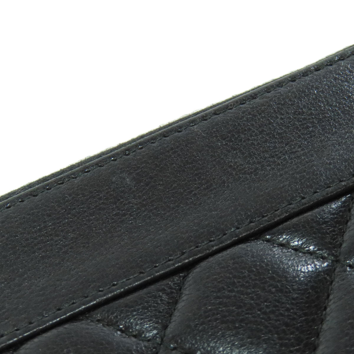 CHANEL   Long wallet (with coin pocket) Mademoiselle SilverHardware Lambskin Ladies