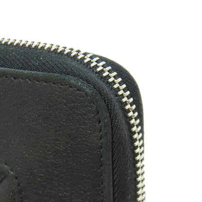 CHANEL Mademoiselle SilverHardware Long wallet (with coin pocket) Lambskin Ladies [Used]