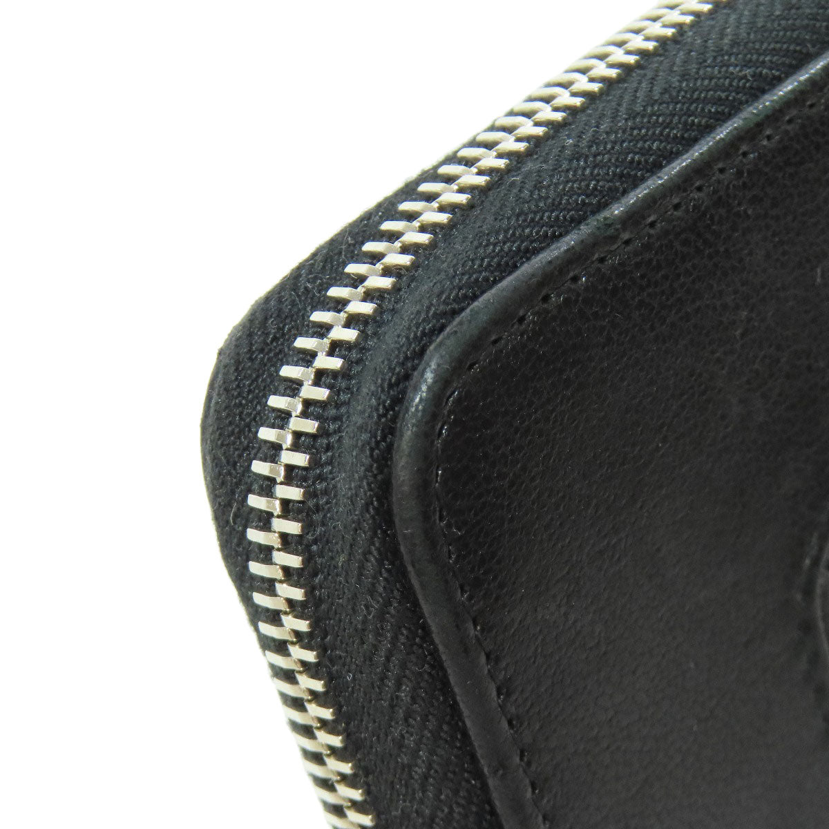 CHANEL Mademoiselle SilverHardware Long wallet (with coin pocket) Lambskin Ladies [Used]