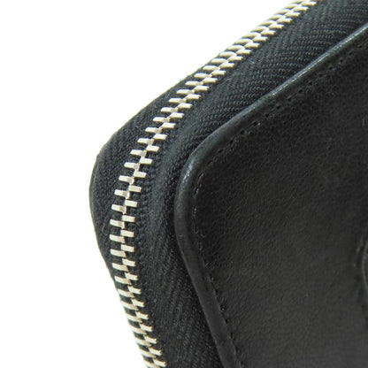 CHANEL Mademoiselle SilverHardware Long wallet (with coin pocket) Lambskin Ladies [Used]
