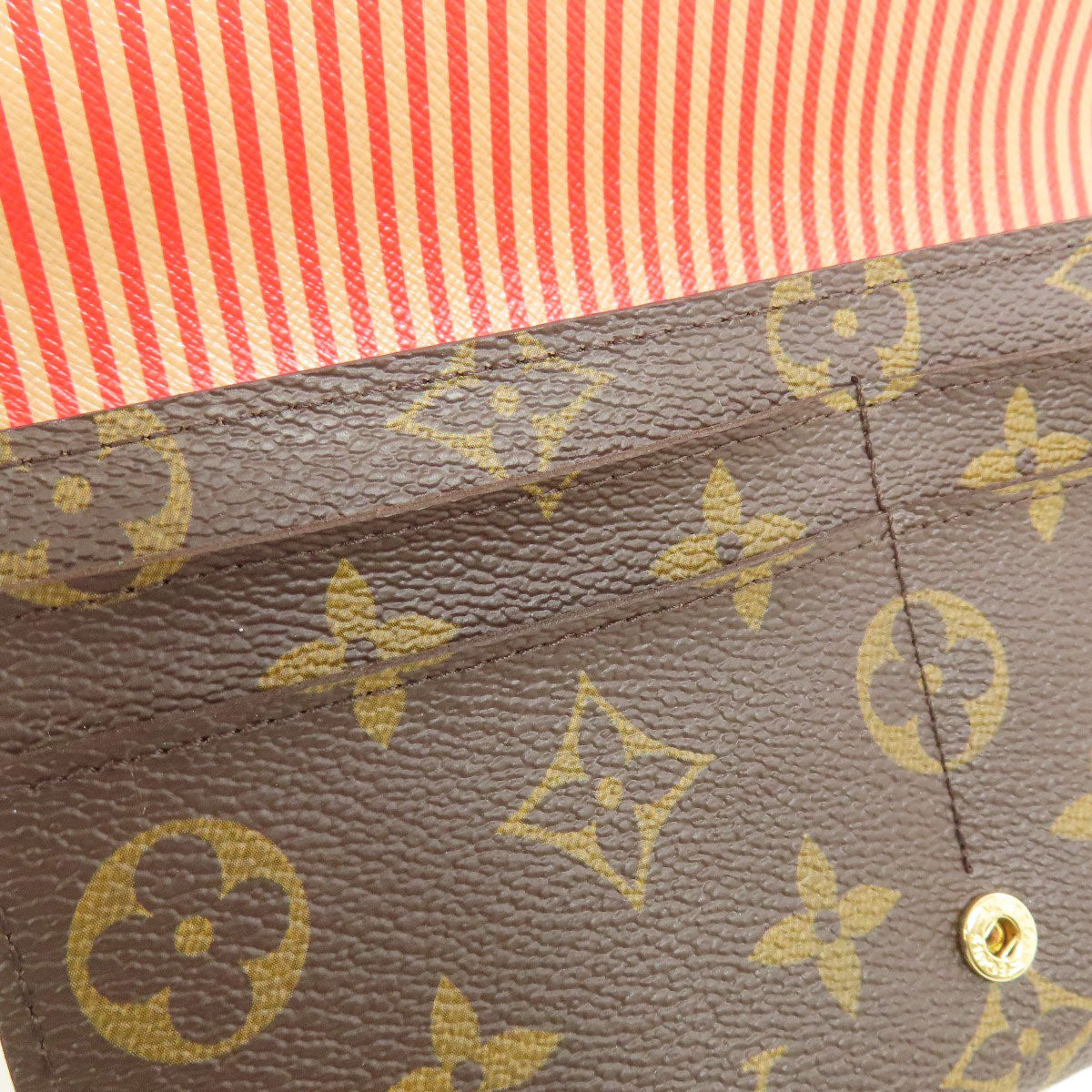 LOUIS VUITTON  M60415 Long wallet (with coin pocket) Portefeiulle Â· Sarah Trunk Monogram canvas Ladies