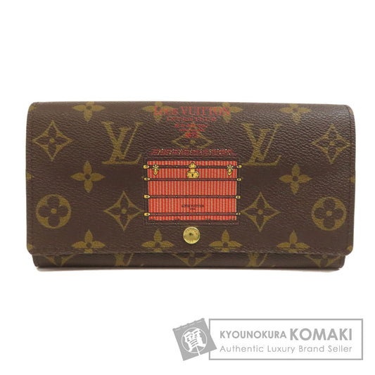 LOUIS VUITTON  M60415 Long wallet (with coin pocket) Portefeiulle Â· Sarah Trunk Monogram canvas Ladies