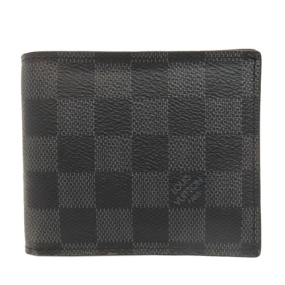 LOUIS VUITTON  N60053 Bifold Wallet with Coin Pocket Portefeiulle Amerigo NM Damier canvas mens