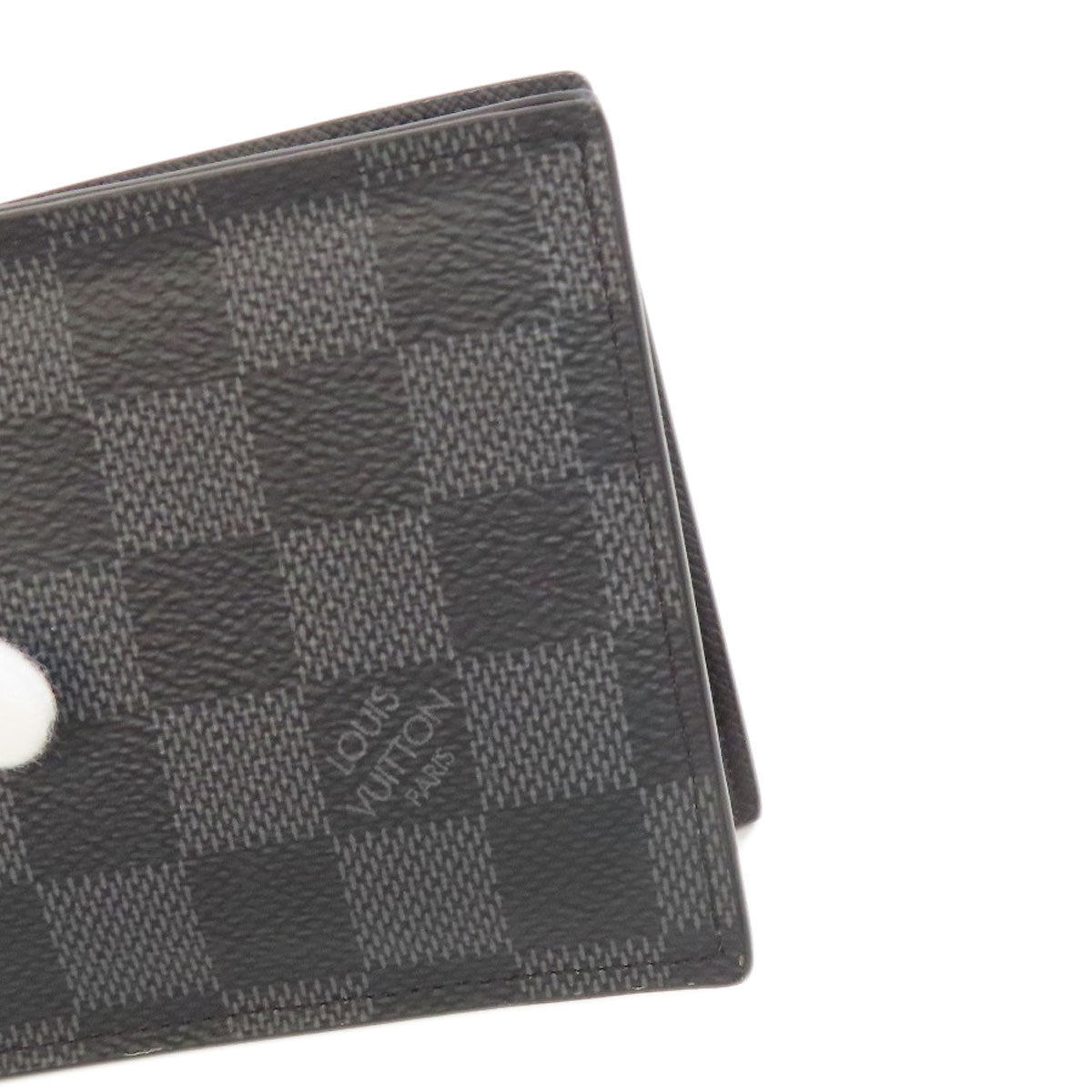 LOUIS VUITTON  N60053 Bifold Wallet with Coin Pocket Portefeiulle Amerigo NM Damier canvas mens