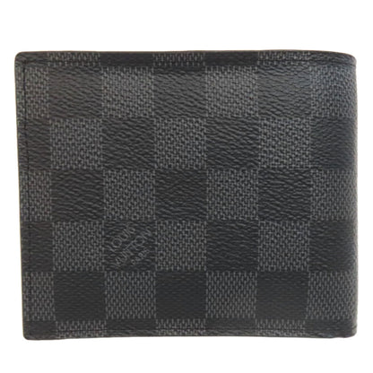 LOUIS VUITTON  N60053 Bifold Wallet with Coin Pocket Portefeiulle Amerigo NM Damier canvas mens