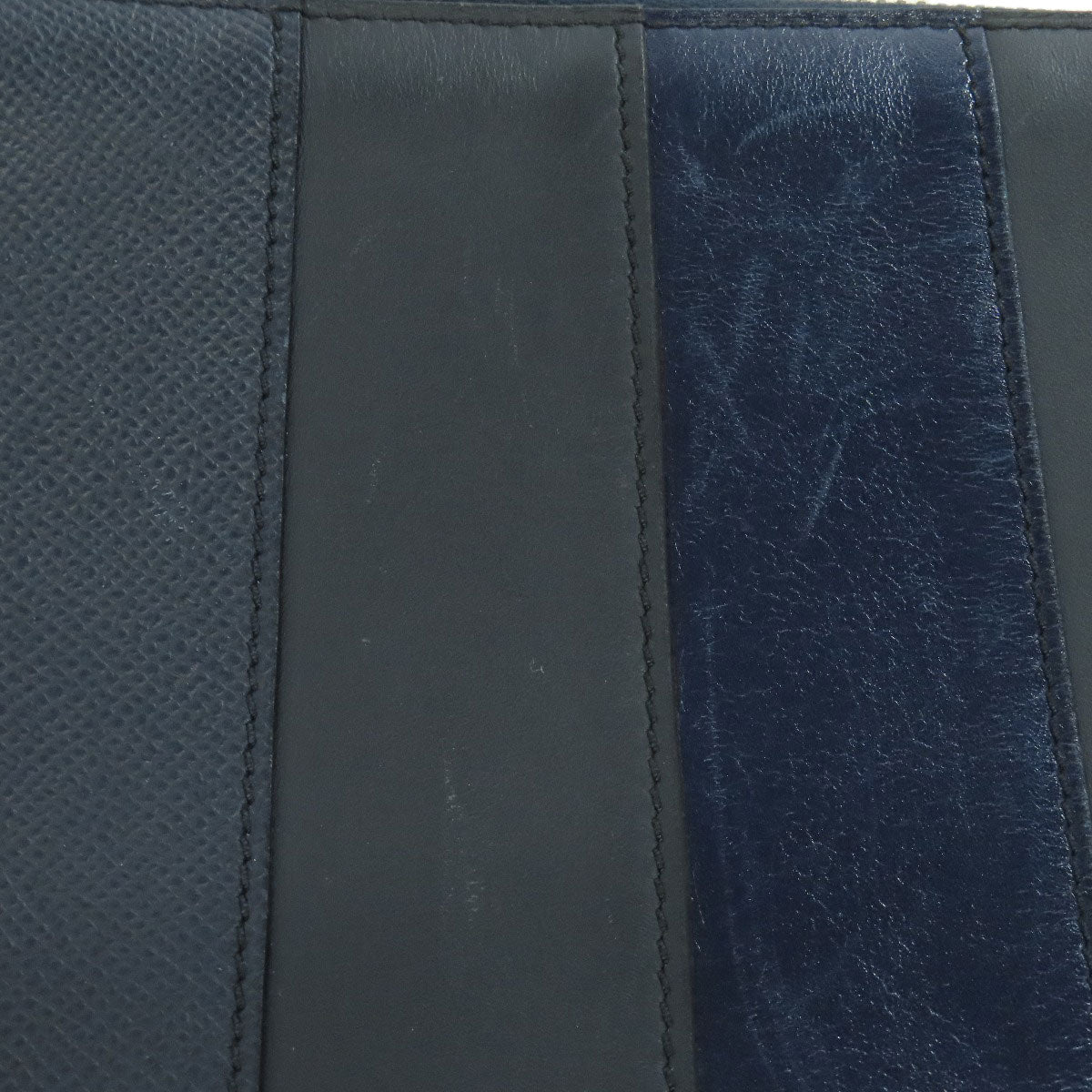 HERMES Stripe Clutch bag Leather mens [Used]