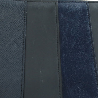 HERMES Stripe Clutch bag Leather mens [Used]