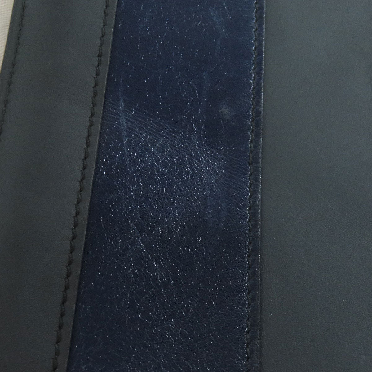 HERMES Stripe Clutch bag Leather mens [Used]