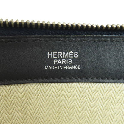 HERMES Stripe Clutch bag Leather mens [Used]