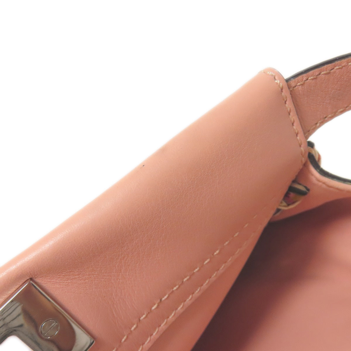 FENDI Peekaboo Ribbon Stitch 2WAY Handbag Calf Ladies [Used]