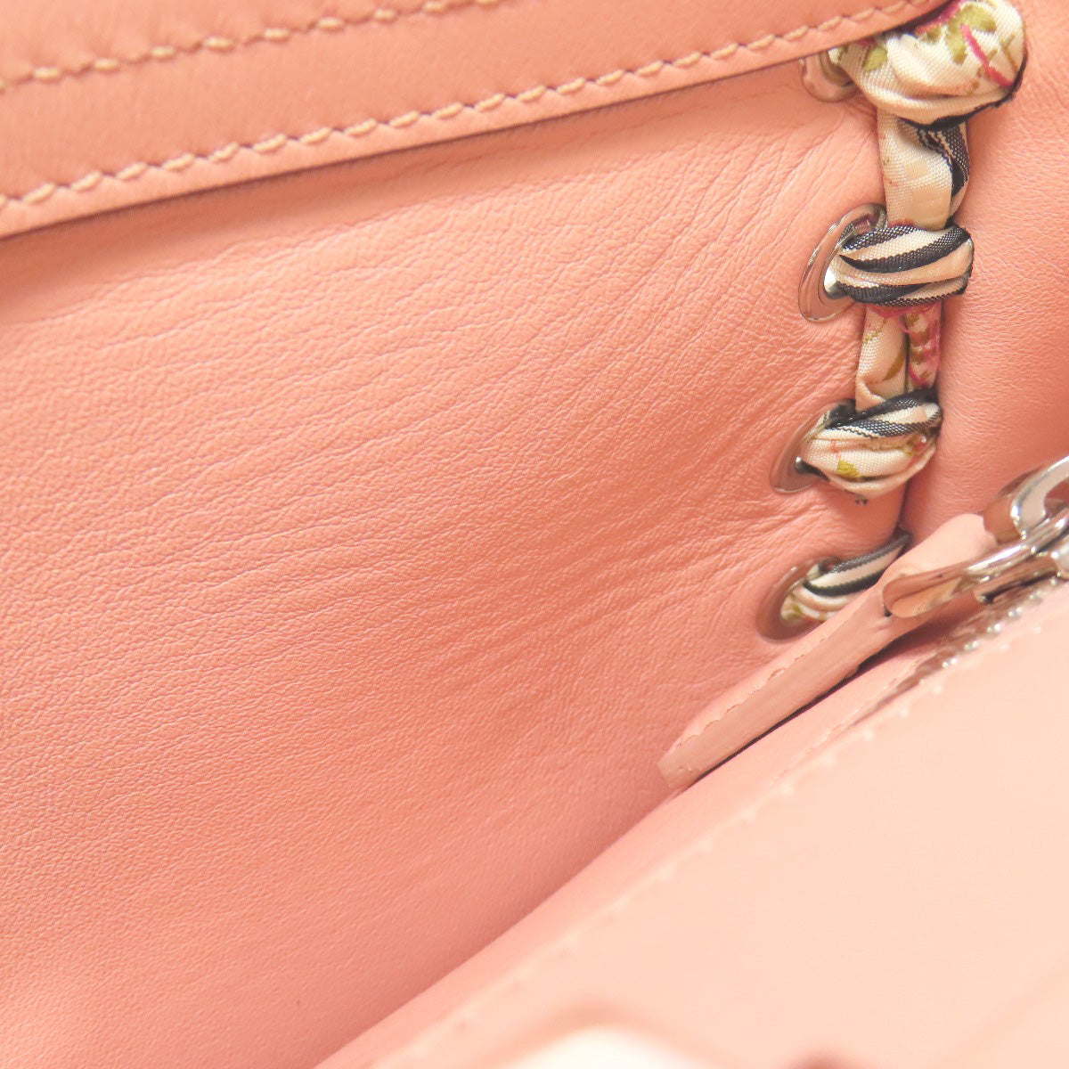 FENDI Peekaboo Ribbon Stitch 2WAY Handbag Calf Ladies [Used]