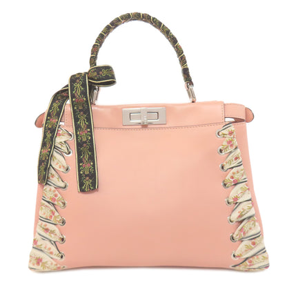 フェンディ ピーカブー リボンステッチ 2WAY ハンドバッグ カーフ レディース 【中古】【FENDI】