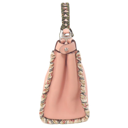 FENDI Peekaboo Ribbon Stitch 2WAY Handbag Calf Ladies [Used]