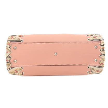 FENDI Peekaboo Ribbon Stitch 2WAY Handbag Calf Ladies [Used]