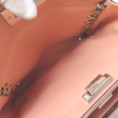 FENDI Peekaboo Ribbon Stitch 2WAY Handbag Calf Ladies [Used]