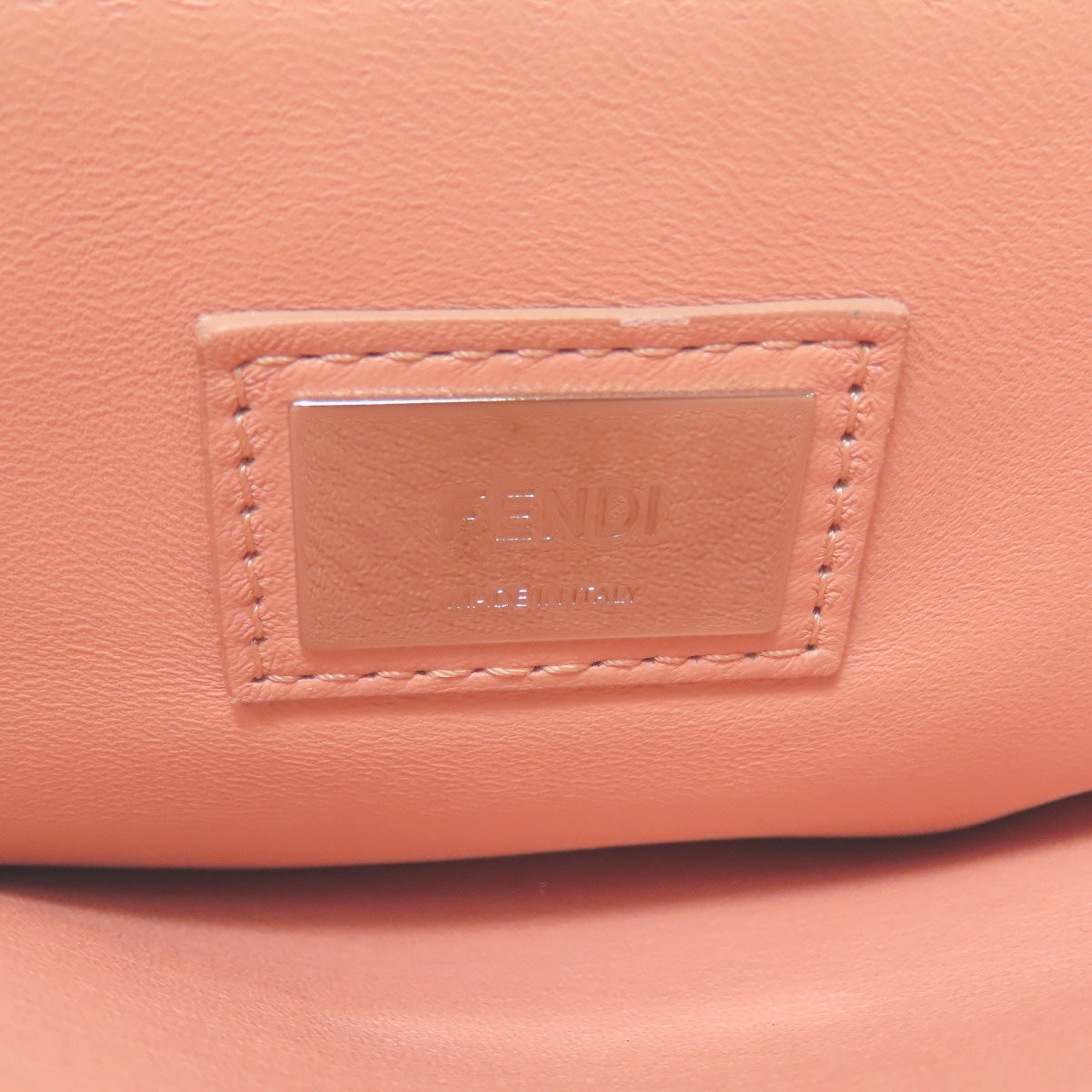 FENDI Peekaboo Ribbon Stitch 2WAY Handbag Calf Ladies [Used]