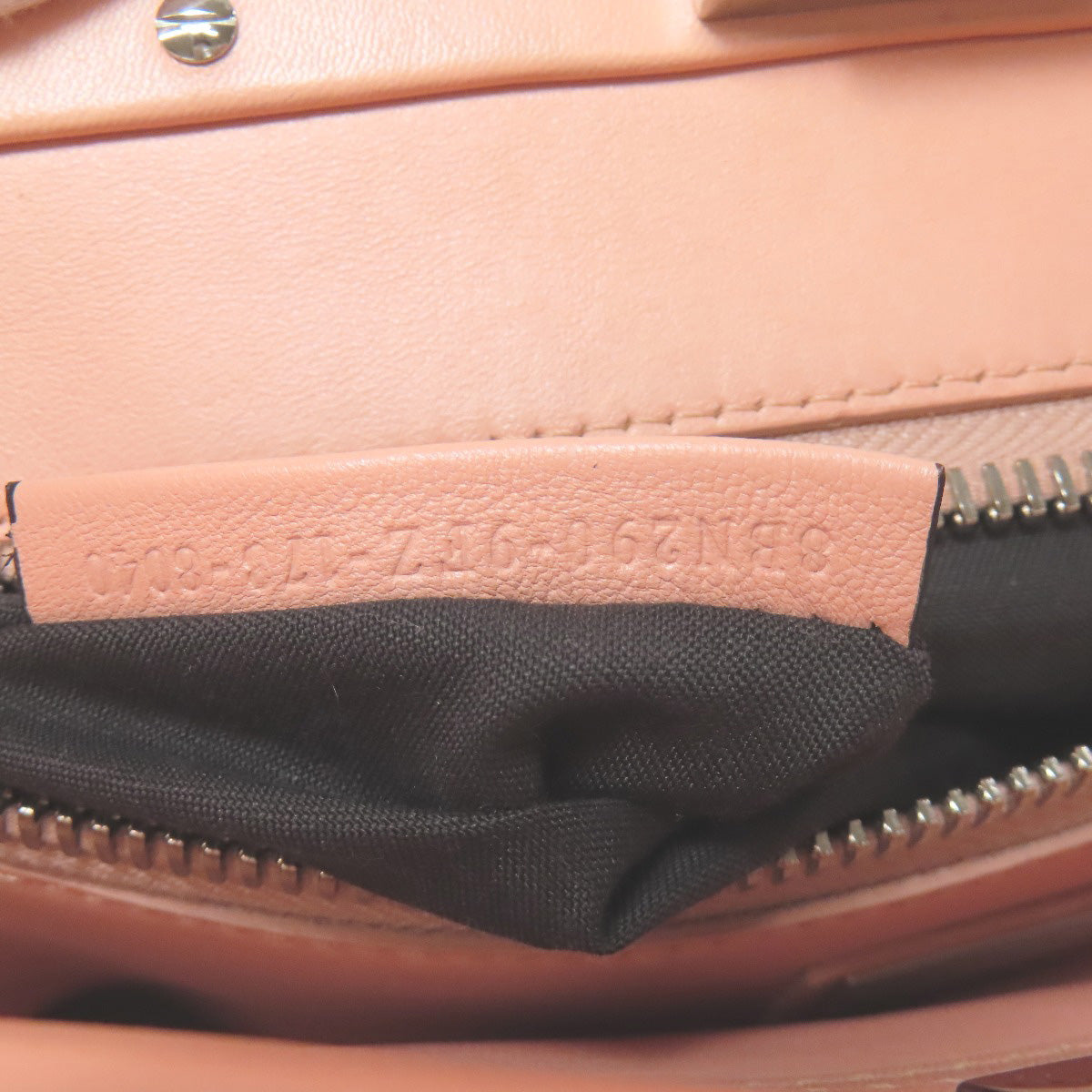 FENDI Peekaboo Ribbon Stitch 2WAY Handbag Calf Ladies [Used]