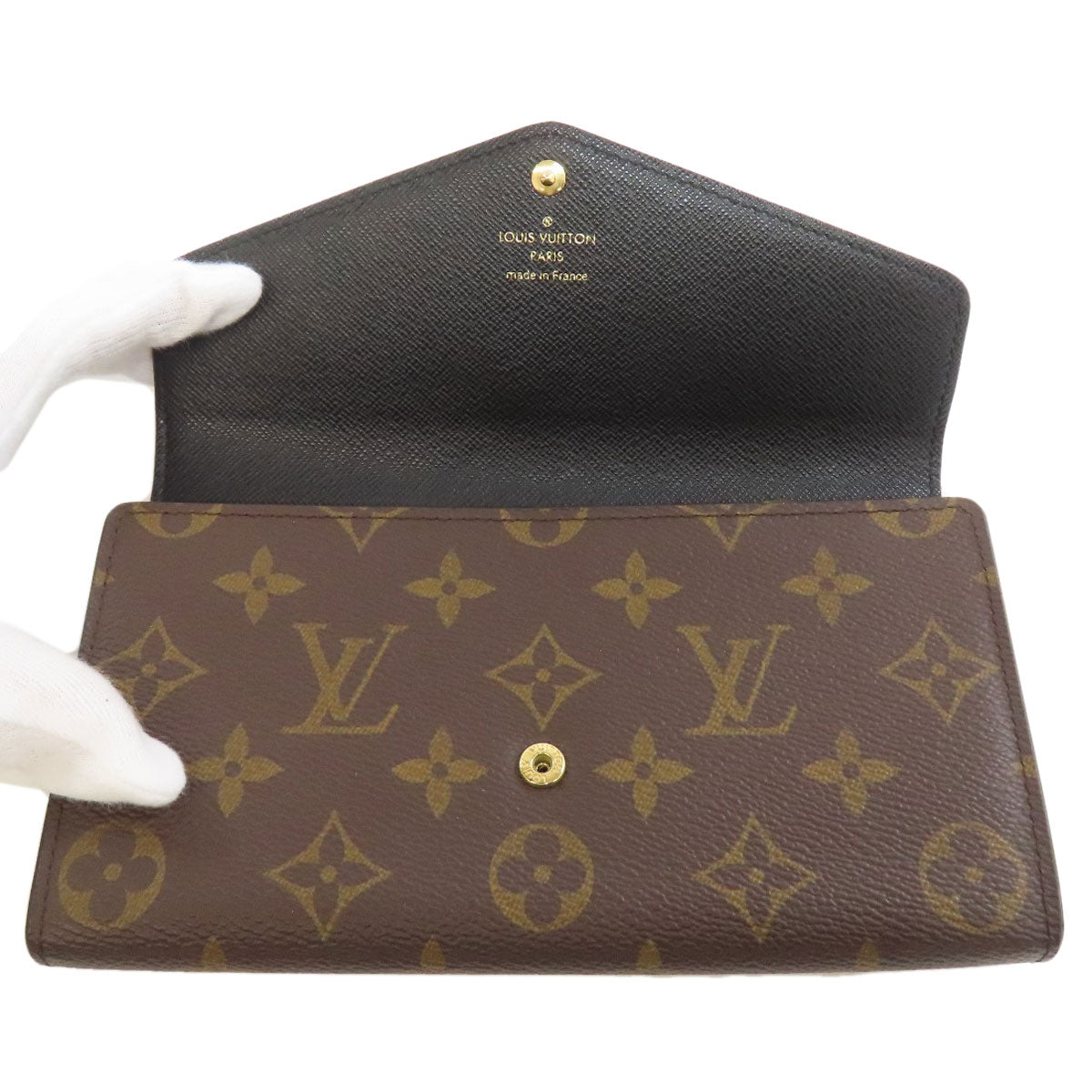 LOUIS VUITTON  M80726 Long wallet (with coin pocket) Portefeiulle Â· Sarah Monogram Giant Ladies