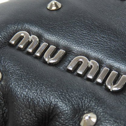 MIUMIU Studs Shoulder Bag Leather Ladies [Used]