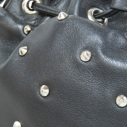 MIUMIU Studs Shoulder Bag Leather Ladies [Used]