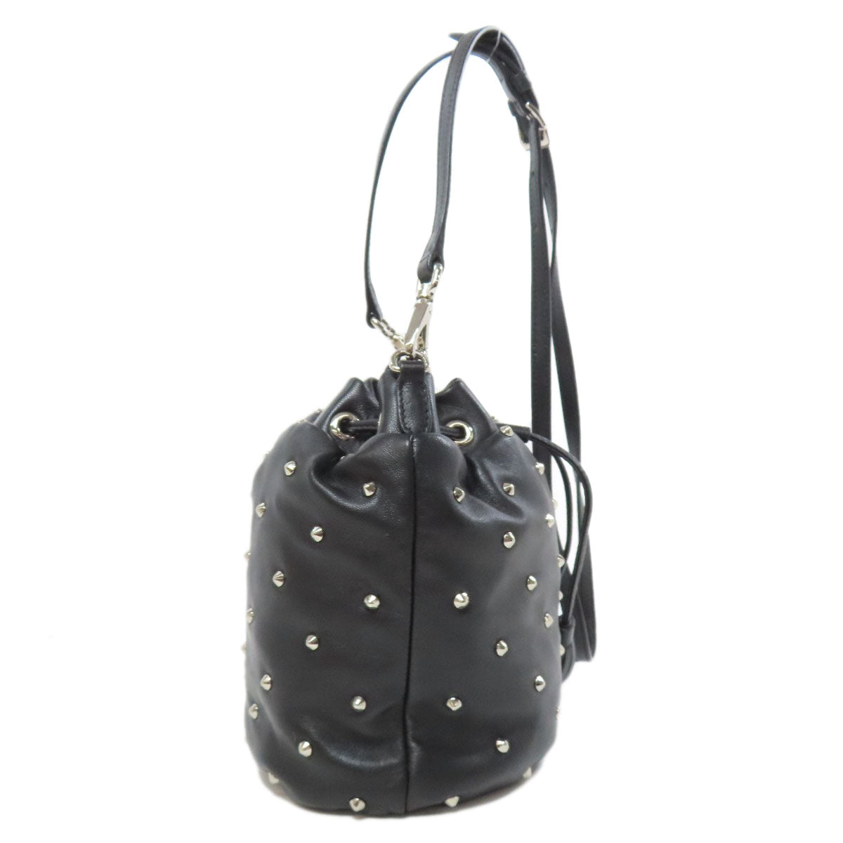 MIUMIU Studs Shoulder Bag Leather Ladies [Used]