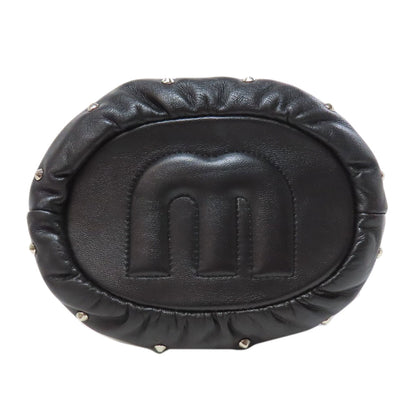 MIUMIU Studs Shoulder Bag Leather Ladies [Used]