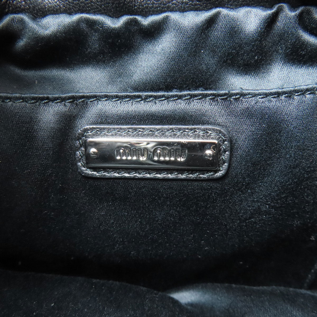 MIUMIU Studs Shoulder Bag Leather Ladies [Used]