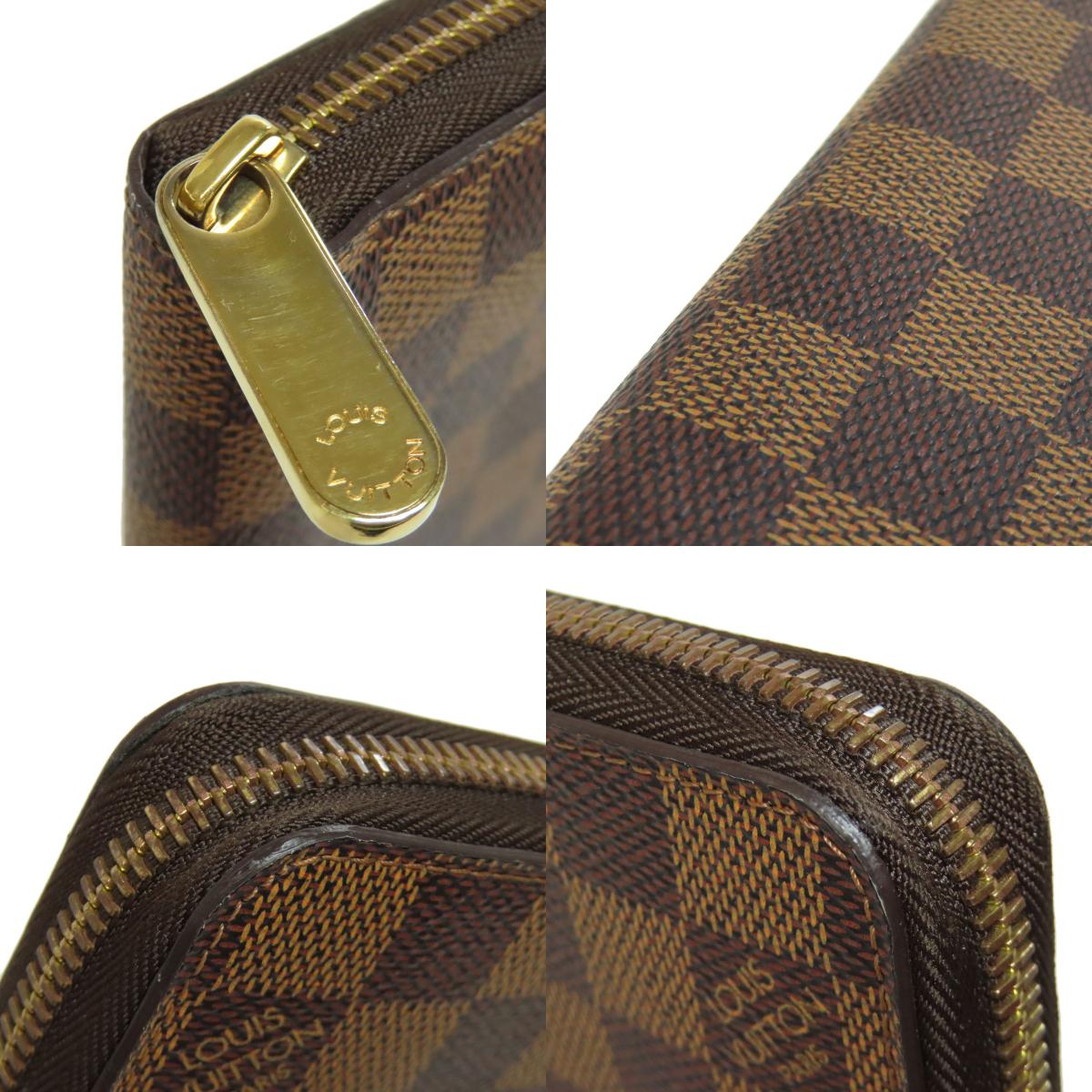 LOUIS VUITTON N60015 Zippy wallet old Long wallet (with coin pocket) Damier canvas Ladies [Used]