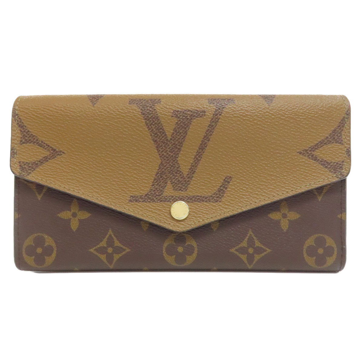 LOUIS VUITTON M80726 Portefeiulle Â· Sarah Long wallet (with coin pocket) Monogram Giant Ladies [Used]