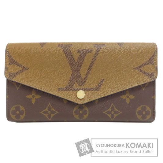 LOUIS VUITTON M80726 Portefeiulle Â· Sarah Long wallet (with coin pocket) Monogram Giant Ladies [Used]