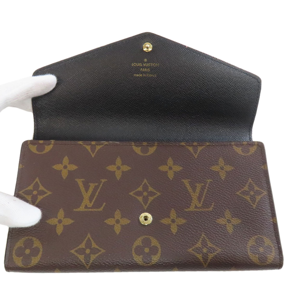 LOUIS VUITTON M80726 Portefeiulle Â· Sarah Long wallet (with coin pocket) Monogram Giant Ladies [Used]