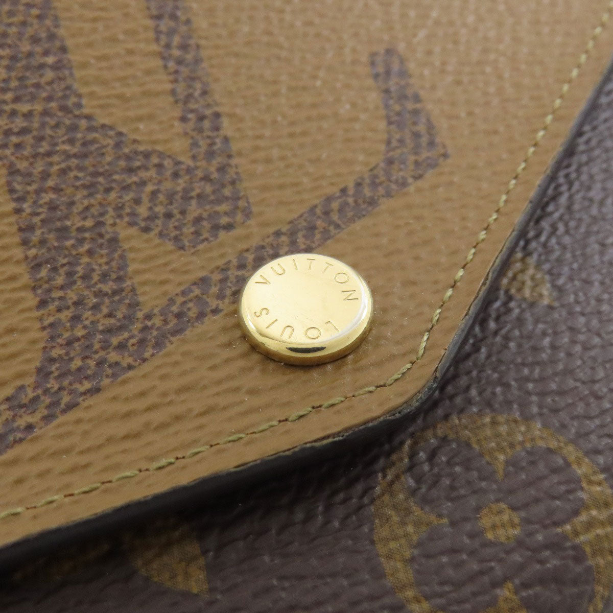 LOUIS VUITTON M80726 Portefeiulle Â· Sarah Long wallet (with coin pocket) Monogram Giant Ladies [Used]