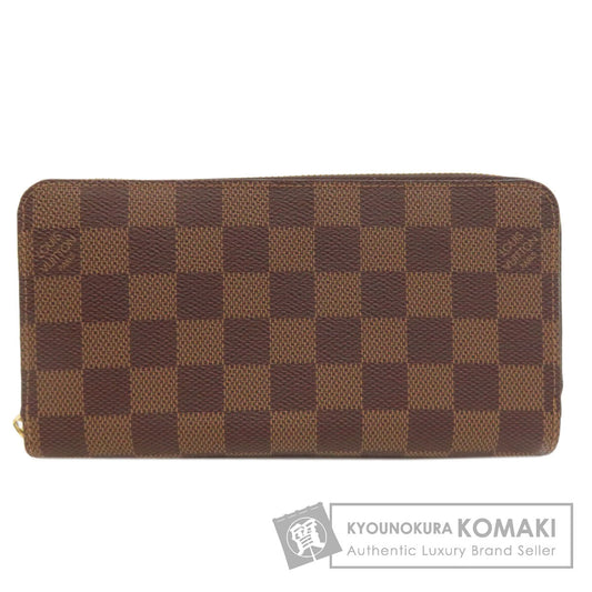 LOUIS VUITTON N41661 Zippy wallet Long wallet (with coin pocket) Damier canvas Ladies [Used]