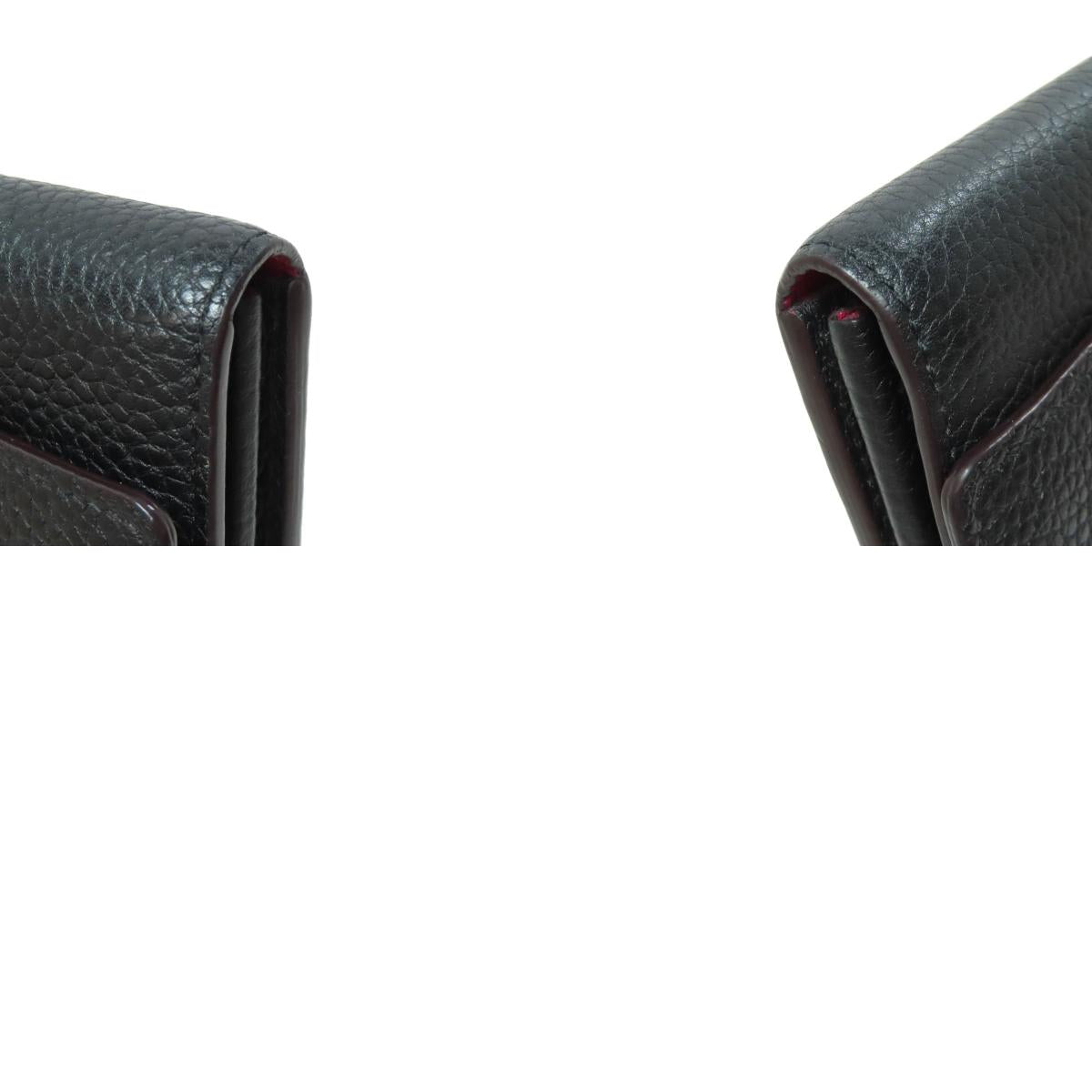 LOUIS VUITTON M61248 Portefeiulle ã» Capsines Long wallet (with coin pocket) Taurillon Clemence Ladies [Used]