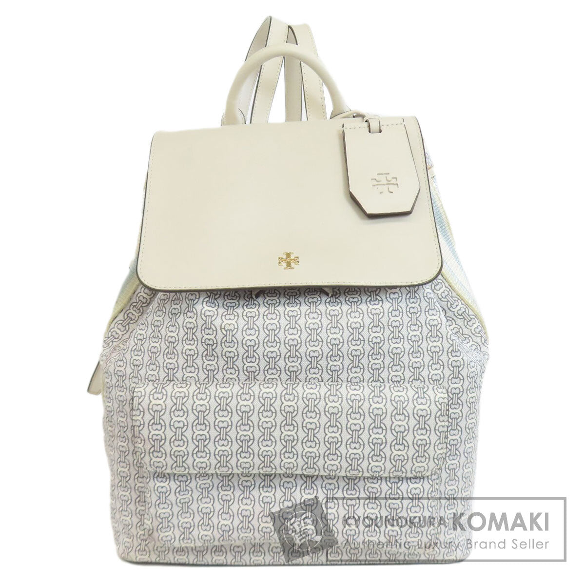 Tory Burch logo Backpack Â· Daypack PVC Ladies [Used]