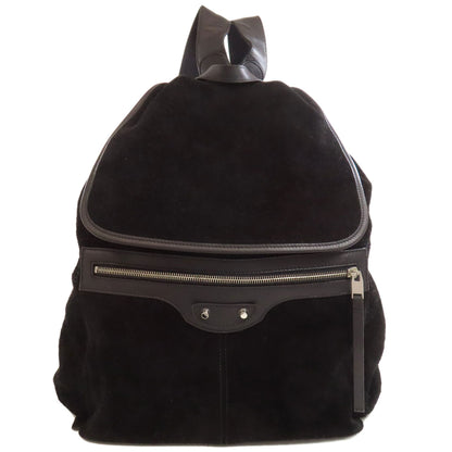 BALENCIAGA 340139 logo Backpack Â· Daypack Suede Ladies [Used]