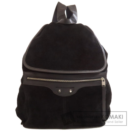 BALENCIAGA 340139 logo Backpack Â· Daypack Suede Ladies [Used]