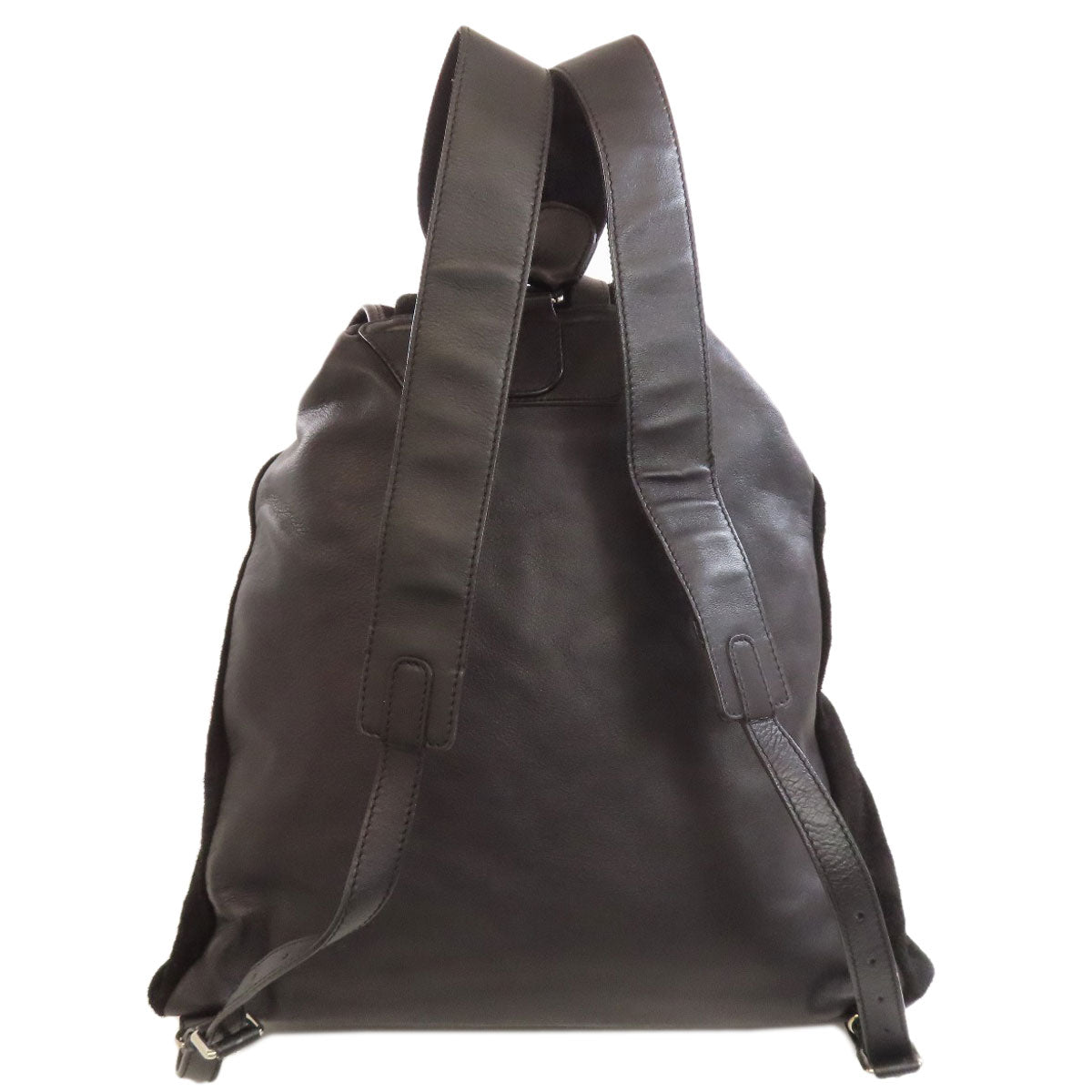 BALENCIAGA 340139 logo Backpack Â· Daypack Suede Ladies [Used]