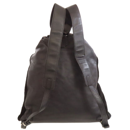 BALENCIAGA 340139 logo Backpack Â· Daypack Suede Ladies [Used]