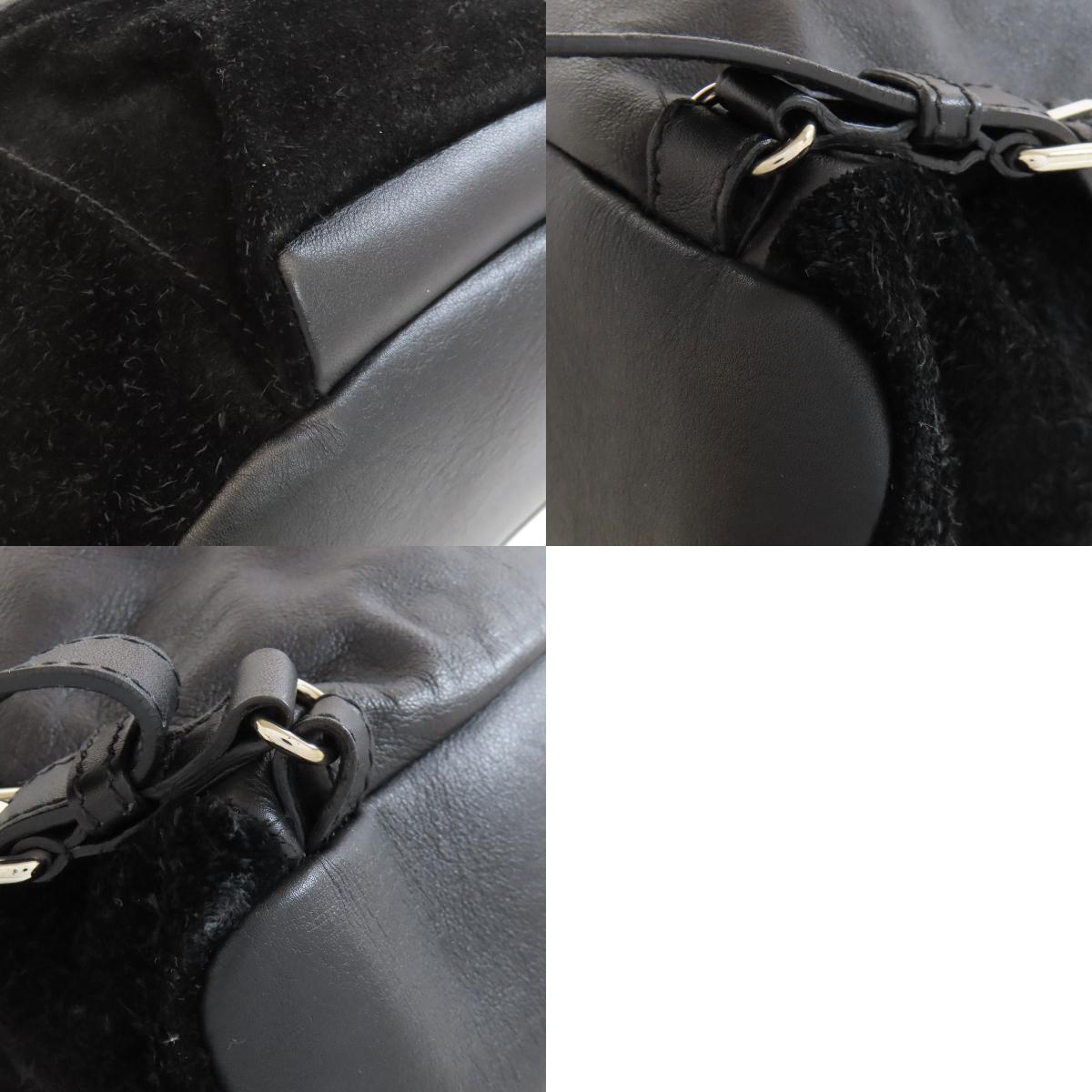 BALENCIAGA 340139 logo Backpack Â· Daypack Suede Ladies [Used]